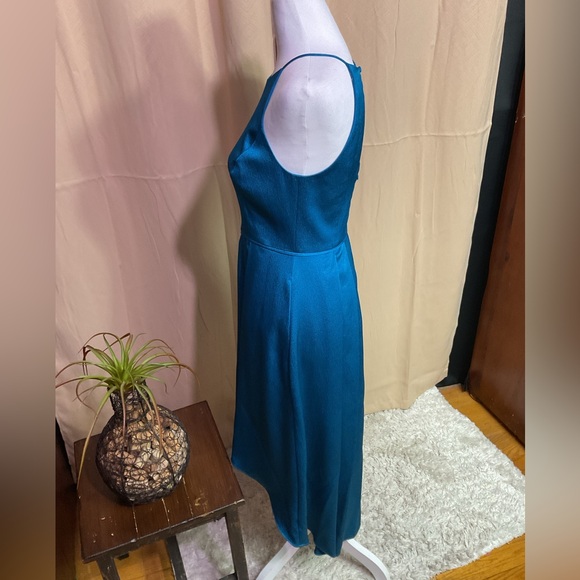 Aidan Mattox Peacock Blue Dress - Picture 4 of 12